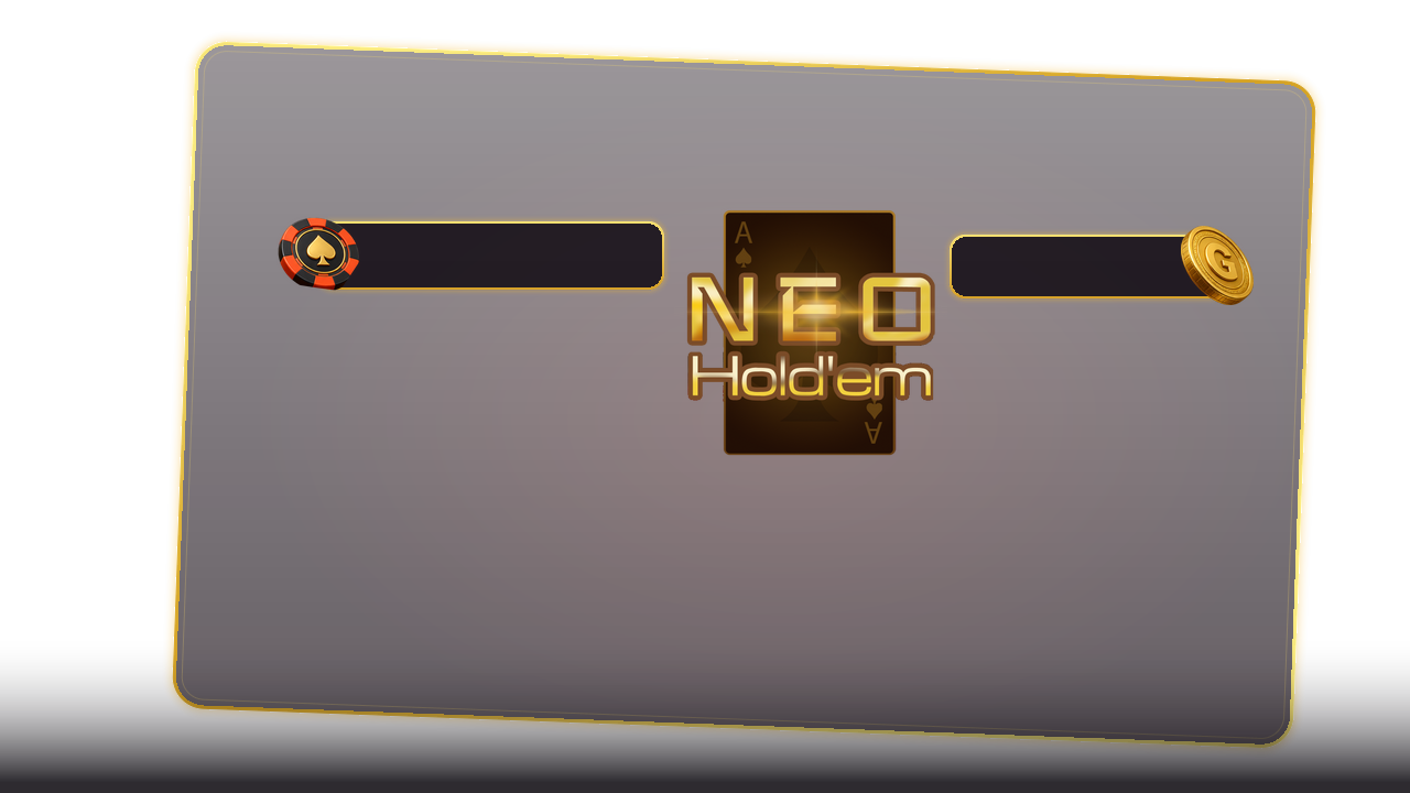 NEO Hold'em 타임보너스 듀얼 룰렛 골드 HUD 프레임