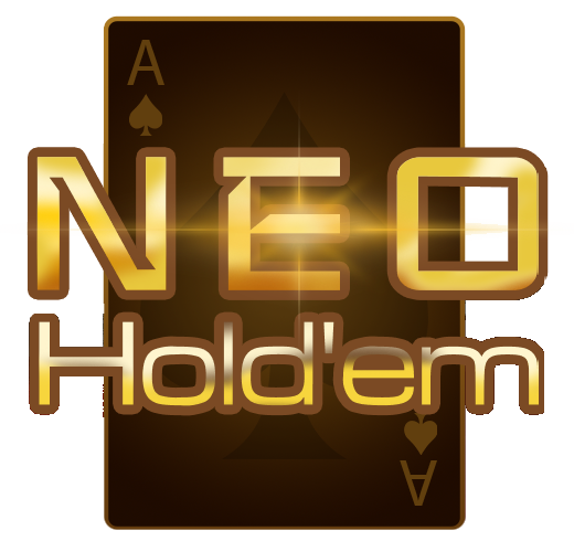 NEO Hold'em 공식 3D 골드 로고 및 스페이드 에이스 엠블럼